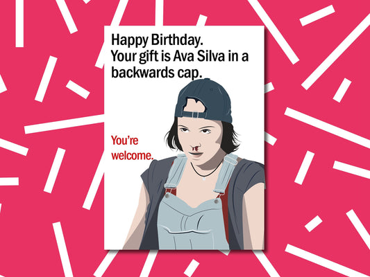 Ava Silva birthday card | Warrior Nun Birthday card